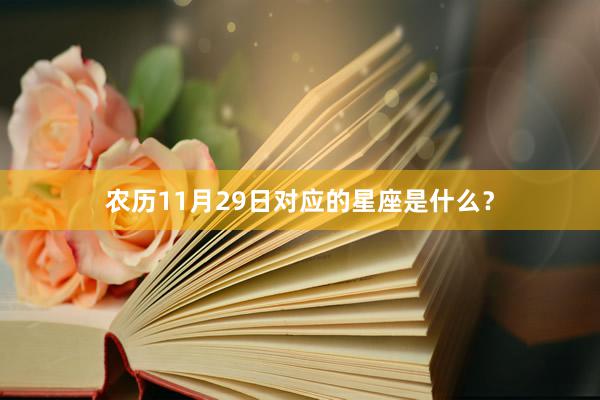 农历11月29日对应的星座是什么？